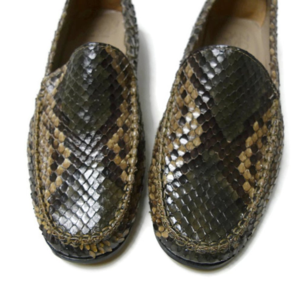 Joan and David snakeskin loafers . made in Italy - Picture 3 of 7